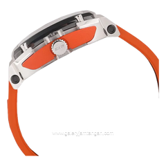 Expedition E 3008 G Chronograph Orange Dial Black Rubber Strap