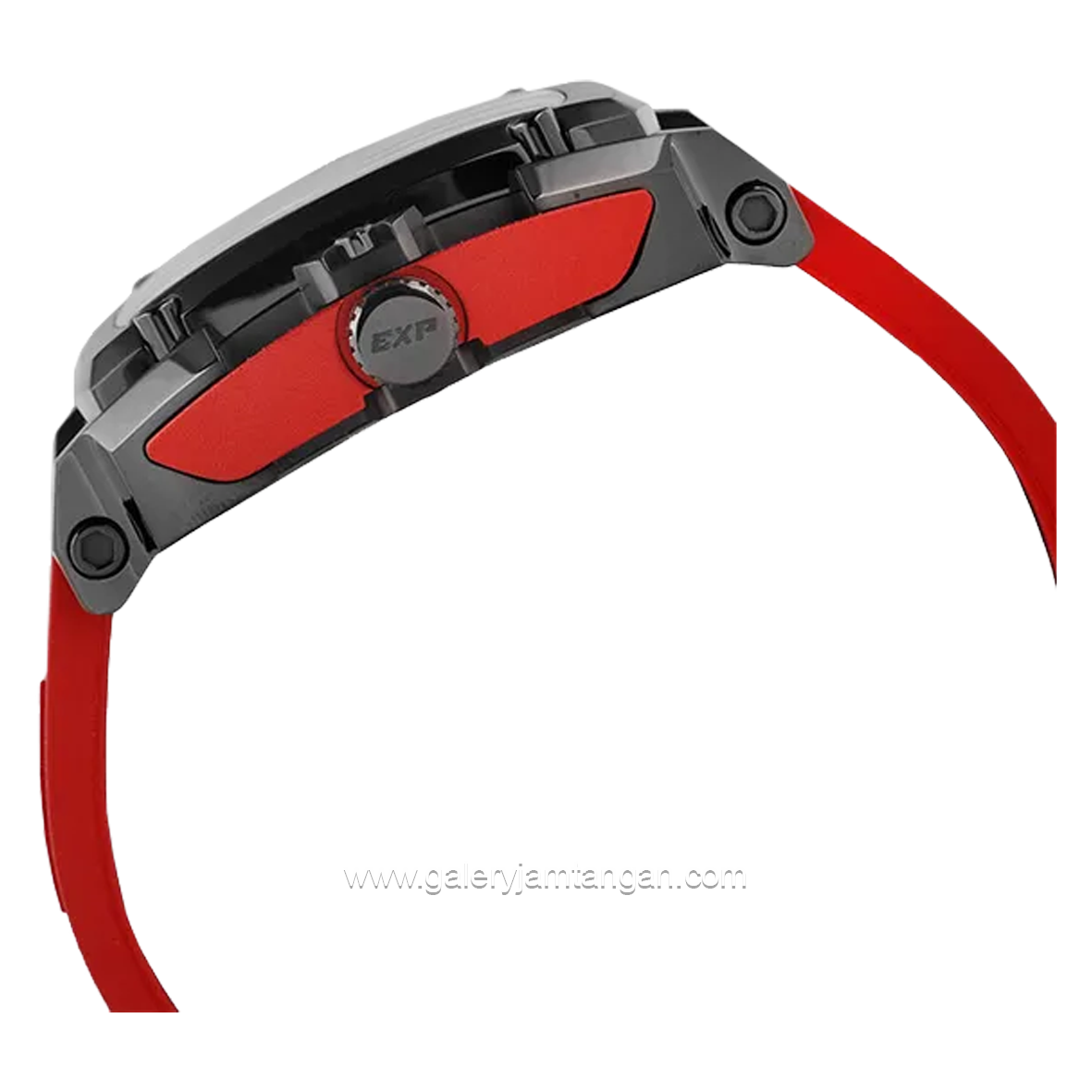 Expedition E 3008 G Chronograph Red Dial Black Rubber Strap