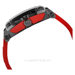Expedition E 3008 G Chronograph Red Dial Black Rubber Strap