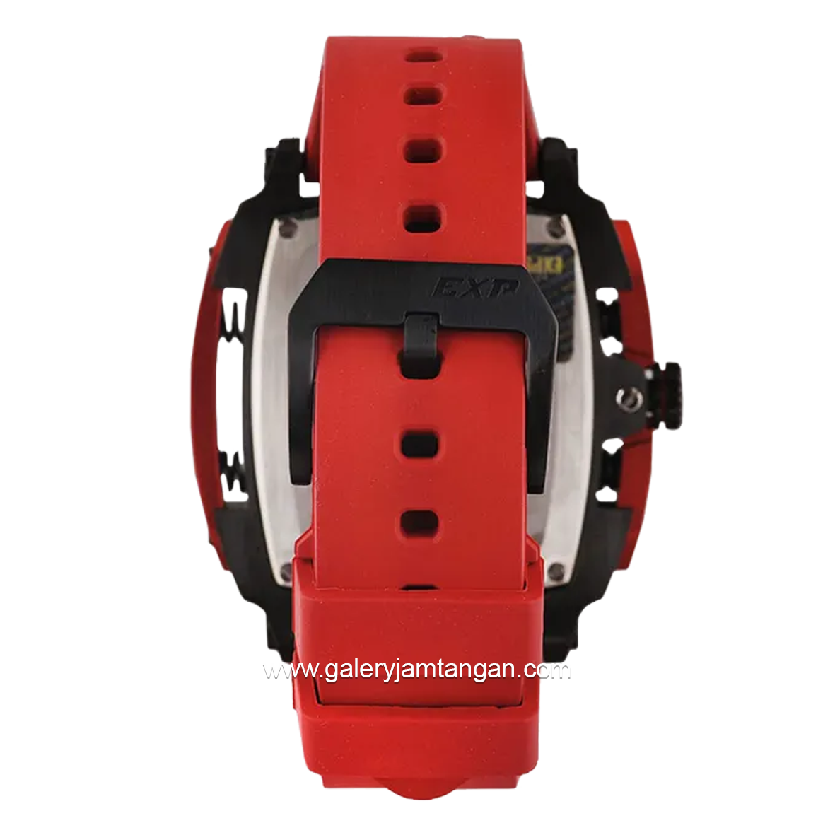 Expedition E 3008 G Chronograph Red Dial Black Rubber Strap