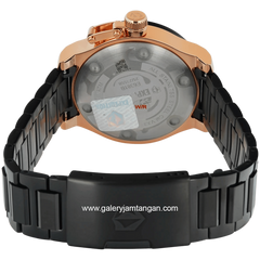 EXPEDITION E 6381 BFBBRBA1 Black Rosegold Stainless Steel Strap