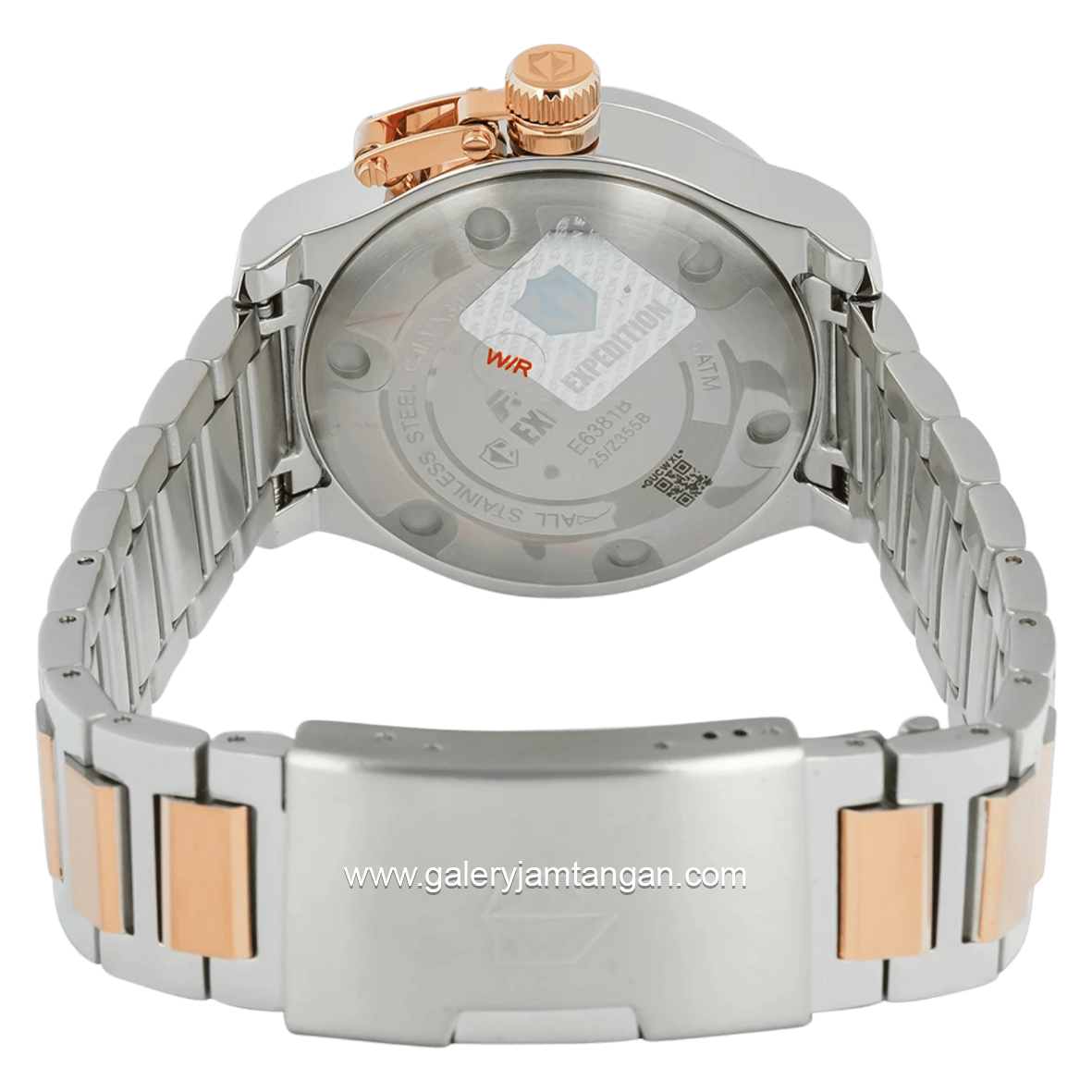EXPEDITION E 6381 BFBTRSL1 Silver Rosegold Stainless Steel Strap