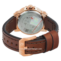 Expedition E 6606 BF Chronograph Brown Rosegold Leather Strap