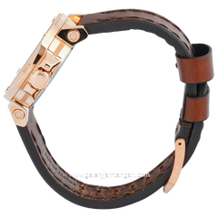 Expedition E 6606 BF Chronograph Brown Rosegold Leather Strap