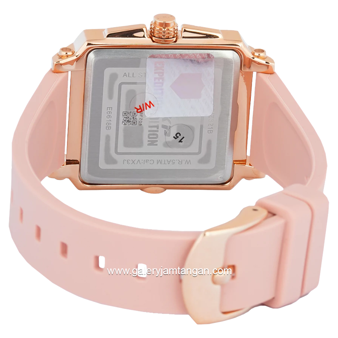 Expedition E 6618 B Multifunction Pink Rosegold Rubber Strap