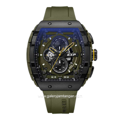 Expedition E 6782 M Army White Chronograph Rubber Strap