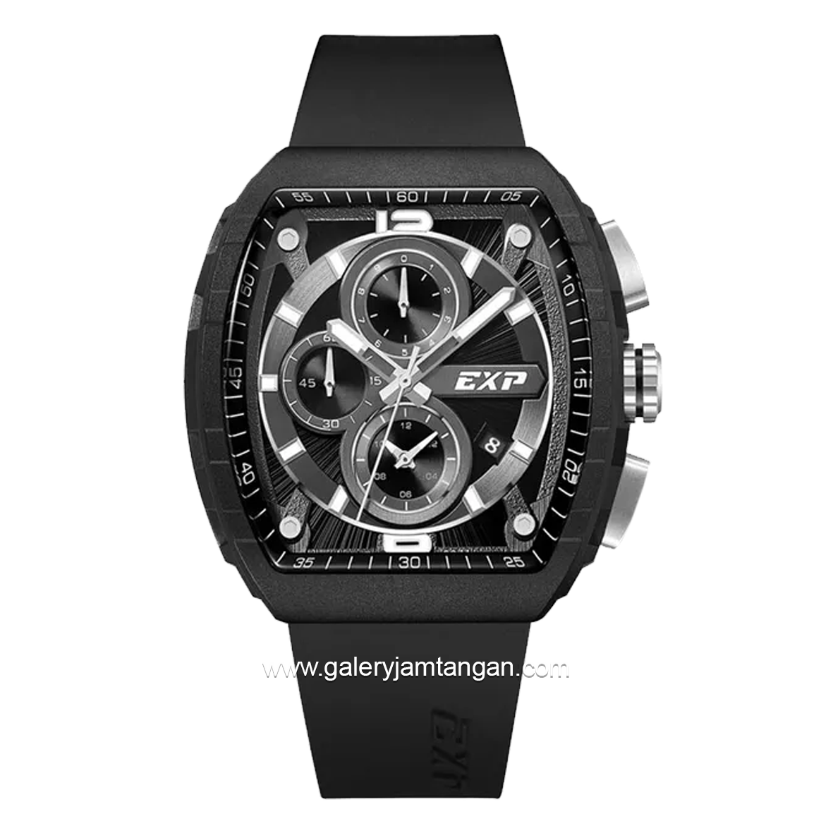 EXPEDITION E 6782 MC Eco Ceramic Black Crown Silver Rubber Strap