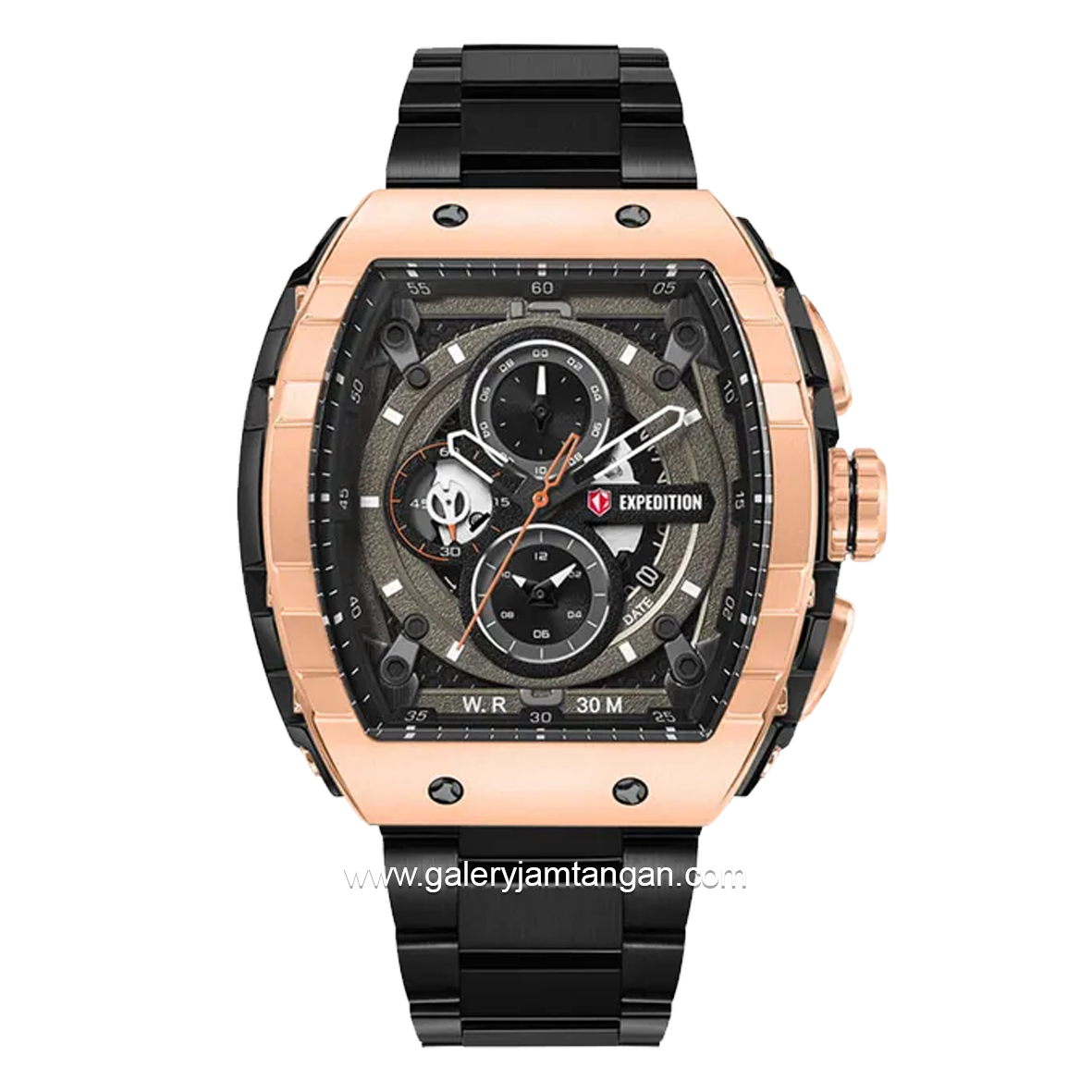 Expedition E 6782 MC Chronograph Black Rosegold Stainless Steel