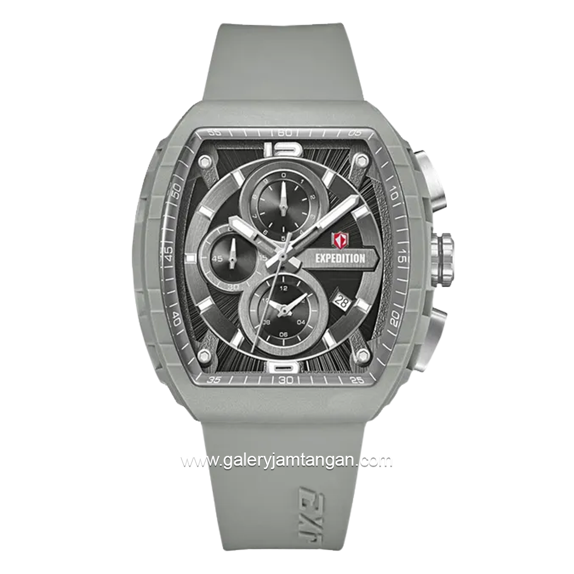 EXPEDITION E 6782 MC Eco Ceramic Grey Crown Silver Rubber Strap