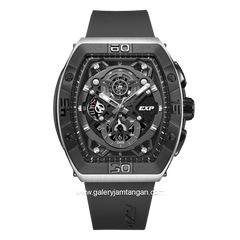 Expedition E 6800 M Chronograph Black Silver Rubber Strap