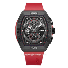 Expedition E 6800 M Chronograph Red Black Rubber Strap