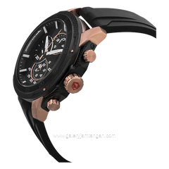 EXPEDITION E 6810 MC Black Crown Rosegold Rubber Strap