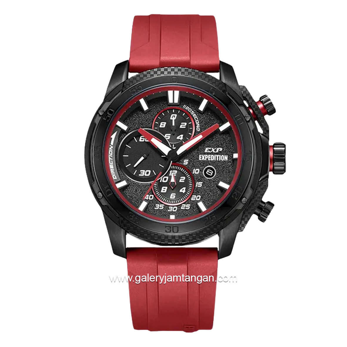 EXPEDITION E 6810 MC Red Dial Black Rubber Strap