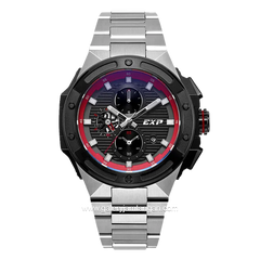 EXPEDITION E 6818 M Chronograph Silver Dial Black Red Stainless Steel