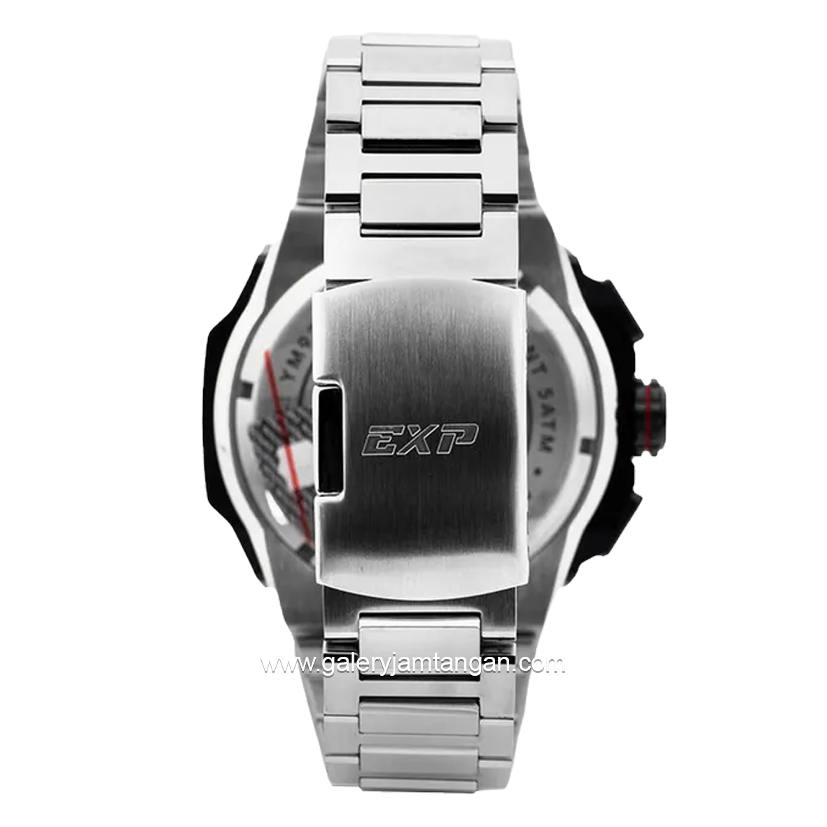 EXPEDITION E 6818 M Chronograph Silver Dial Black Red Stainless Steel