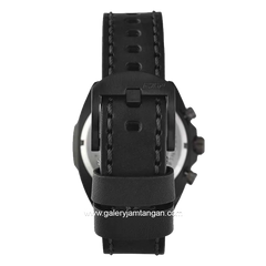 EXPEDITION E 6835 M Chronograph Full Black Leather Strap