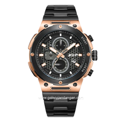 Expedition E 6837 M Chronograph Black Rosegold Stainless Steel