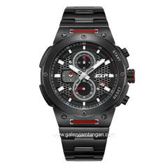Expedition E 6837 M Chronograph Black Red Stainless Steel
