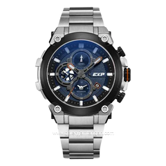 Expedition E 6841 MC Chronograph Silver Dial Blue Stainless Steel