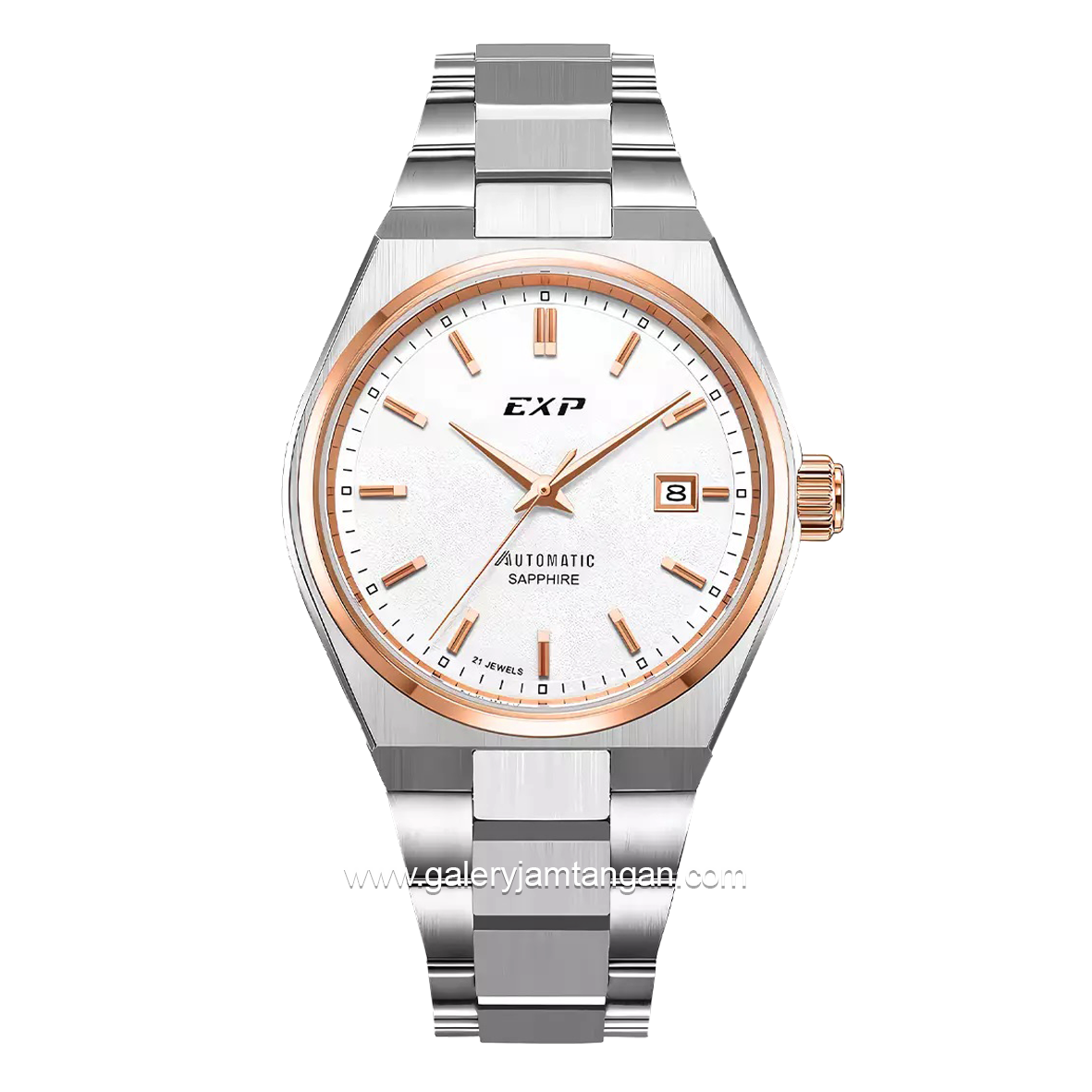 Expedition E 6857 M Silver Ring Rosegold Stainless Steel