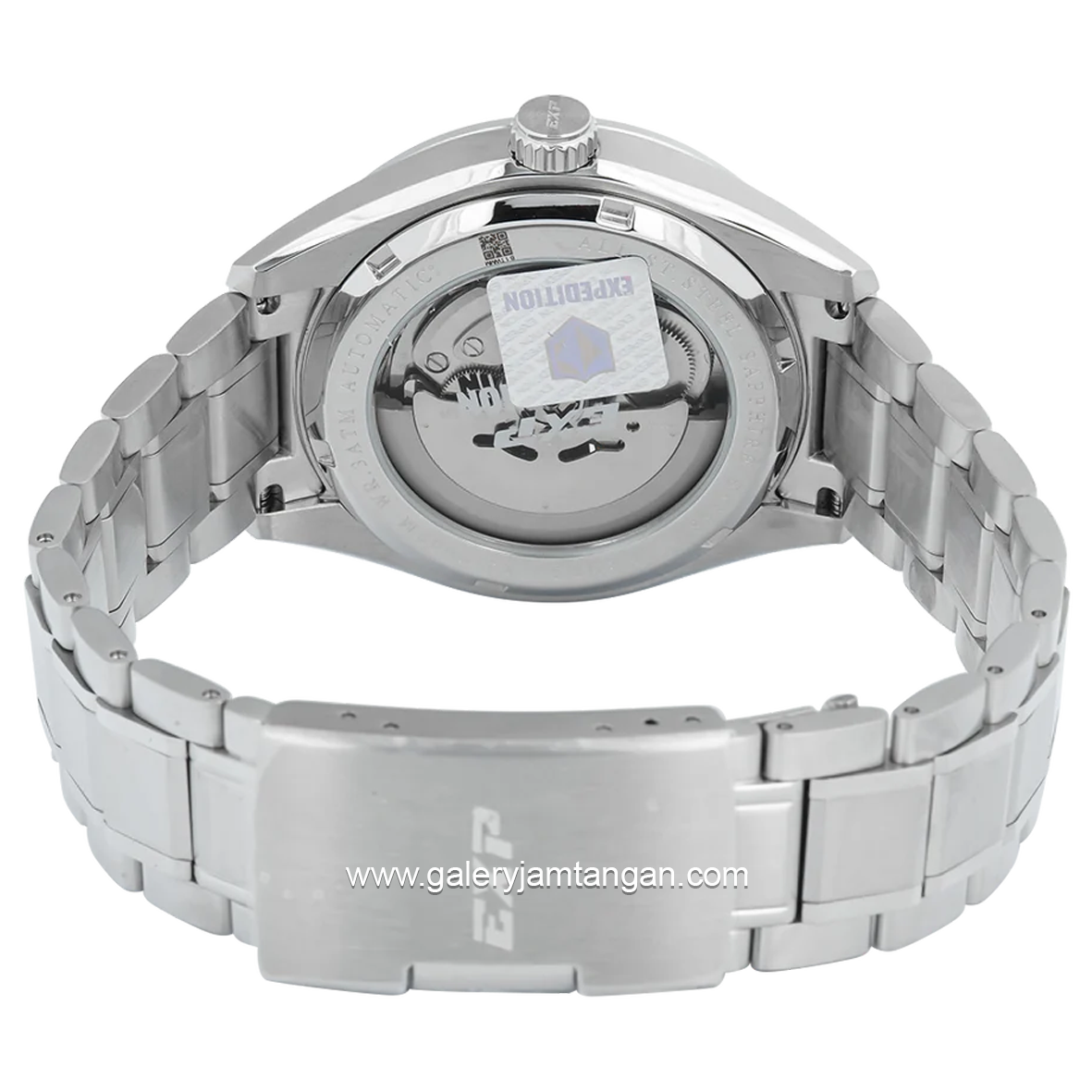 Expedition E 6858 M Silver Dial White Automatic Stainless Steel Free Leather Strap