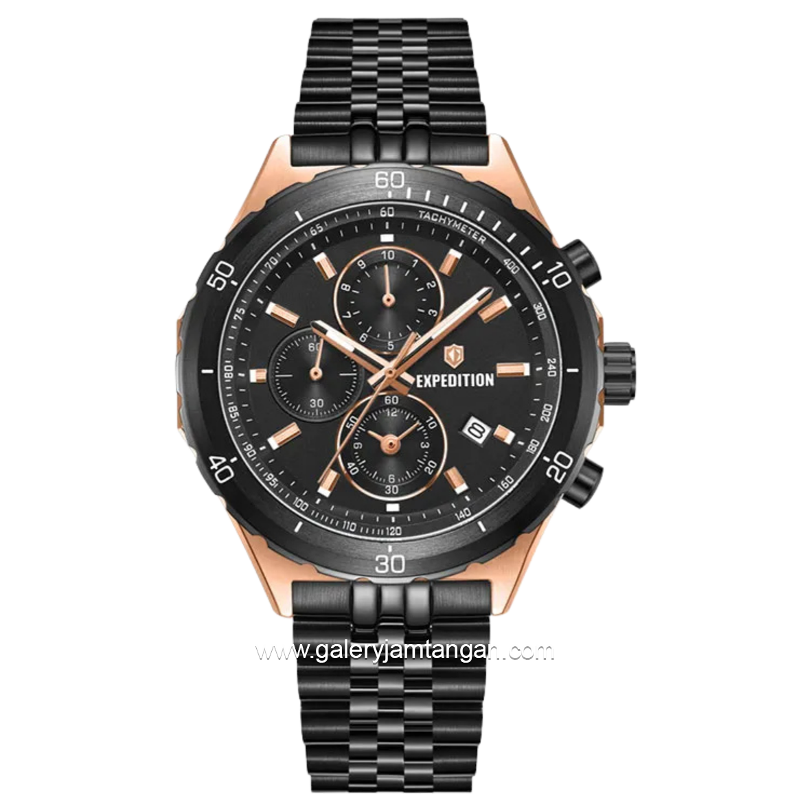Expedition E 6870 MC Black Rosegold Stainless Steel