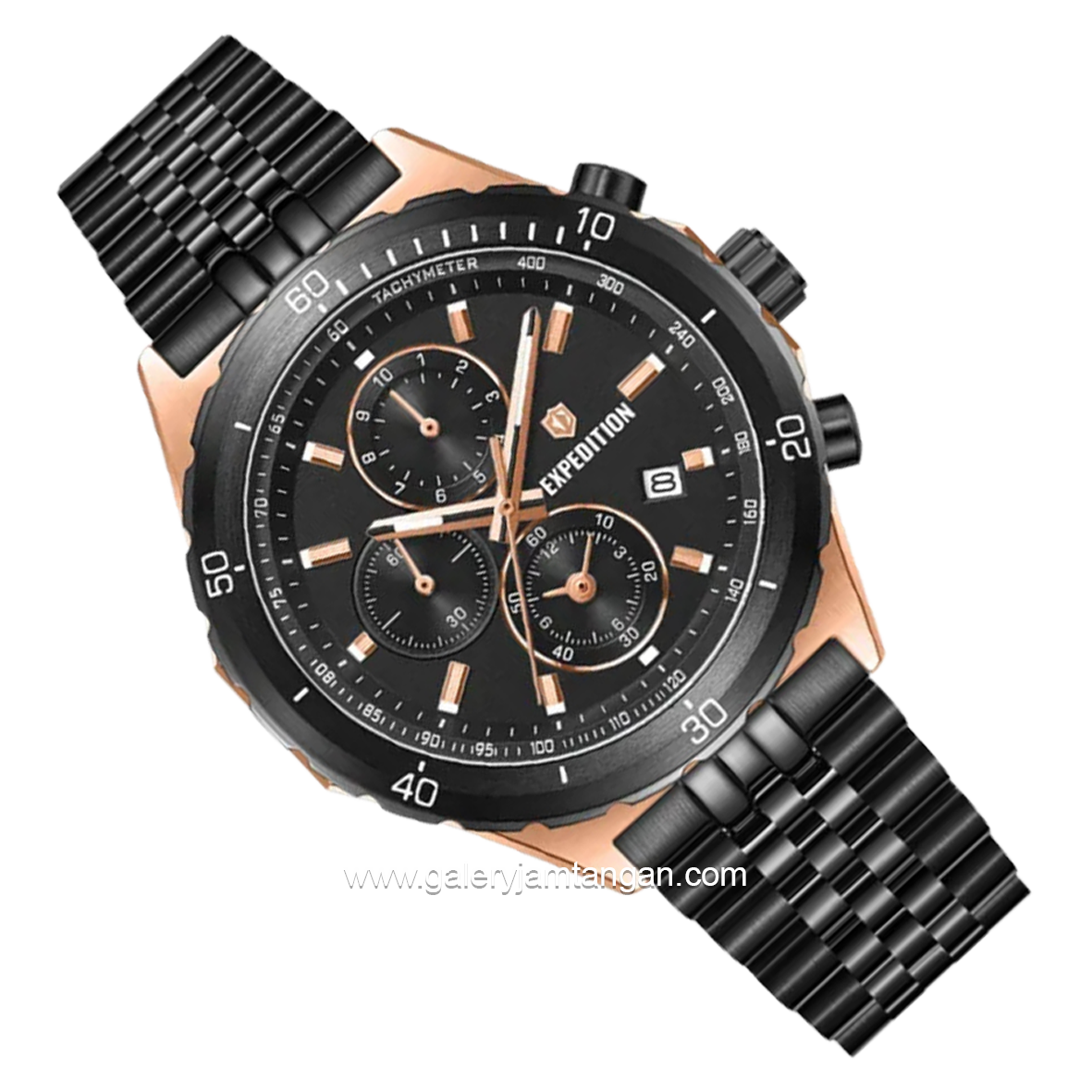 Expedition E 6870 MC Black Rosegold Stainless Steel