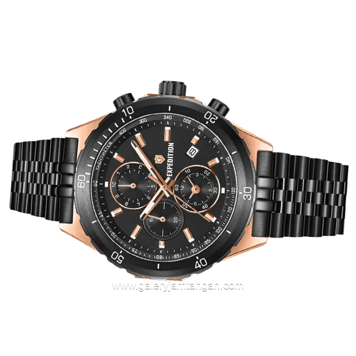 Expedition E 6870 MC Black Rosegold Stainless Steel