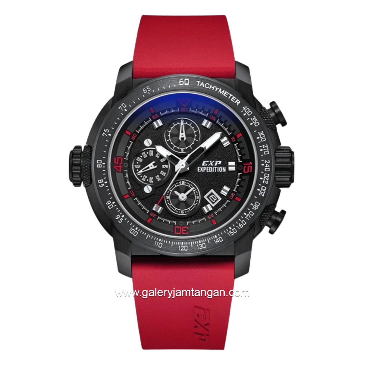 EXPEDITION E 6335 GCREPBARE Chronograph Red Black Rubber Strap