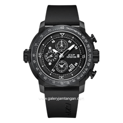 EXPEDITION E 6335 GCREPBA Chronograph Full Black Rubber Strap