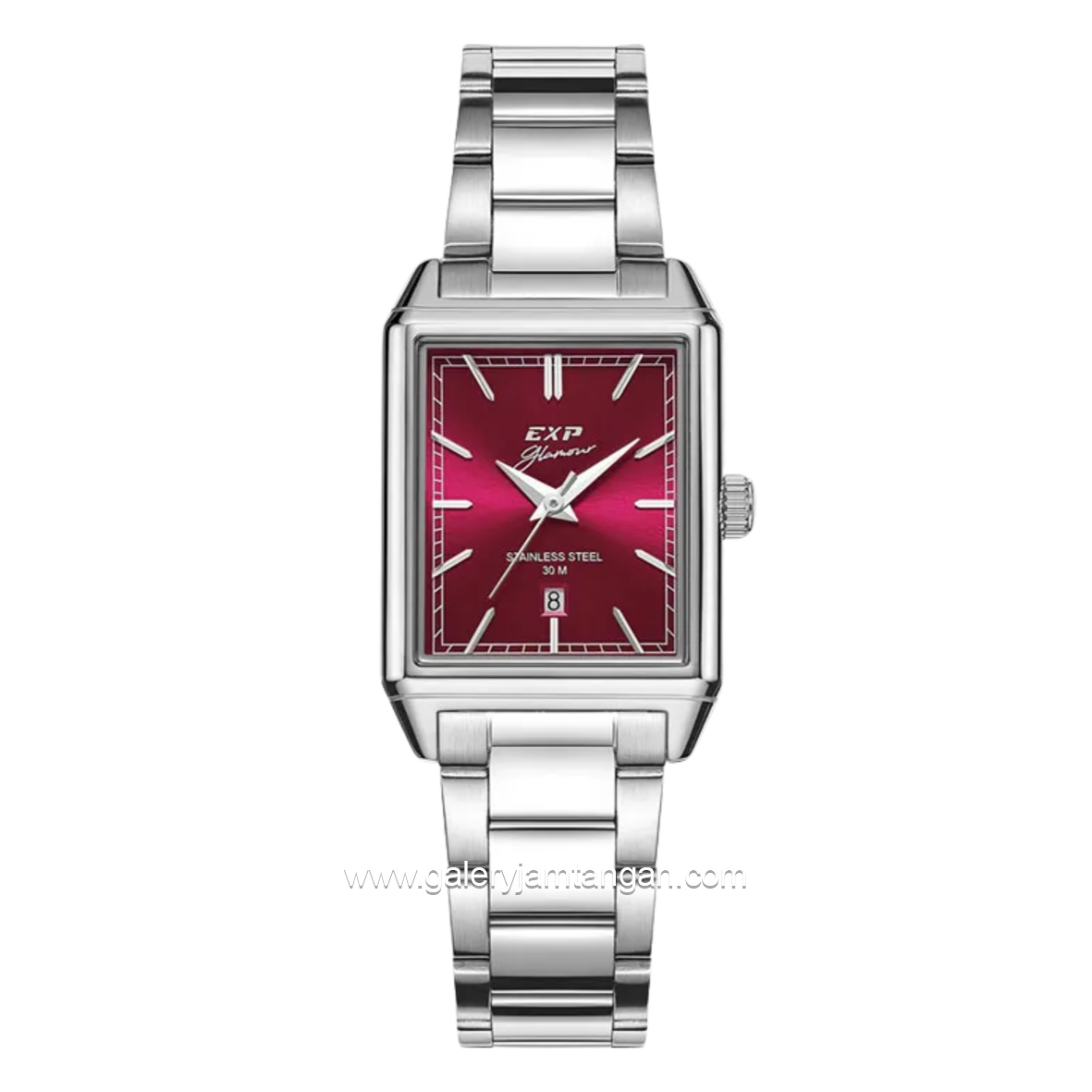 EXPEDITION E 6866 LDBSSDR Ladies Silver Dial Red Stainless Steel Strap