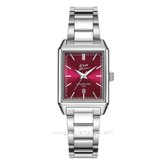 EXPEDITION E 6866 LDBSSDR Ladies Silver Dial Red Stainless Steel Strap