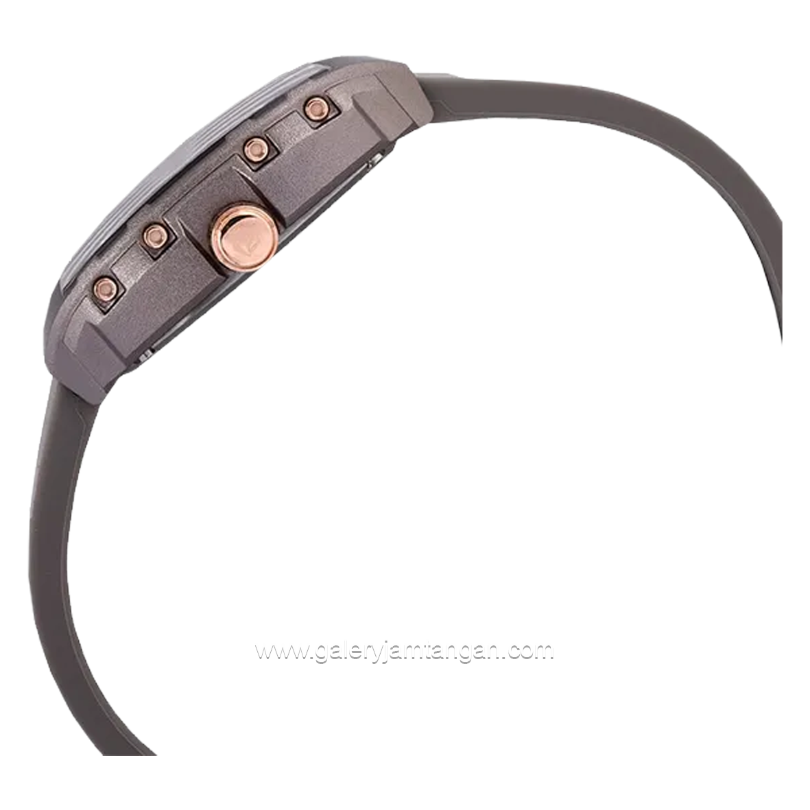 EXPEDITION E 6782 B Grey Crown Rosegold Rubber Strap