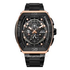 EXPEDITION E 6800 MC Chtonograph Black Crown Rosegold Stainless Steel