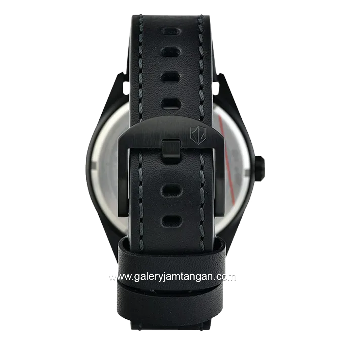 EXPEDITION E 6832 M Chronograph Full Black Leather Strap