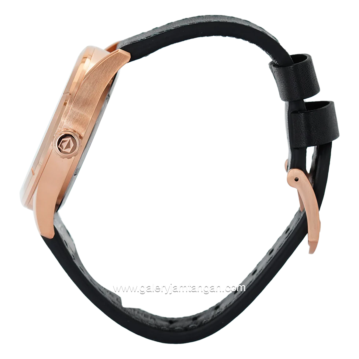 EXPEDITION E 6832 M Chronograph Black Rosegold Leather Strap