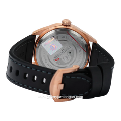 EXPEDITION E 6832 M Chronograph Black Rosegold Leather Strap