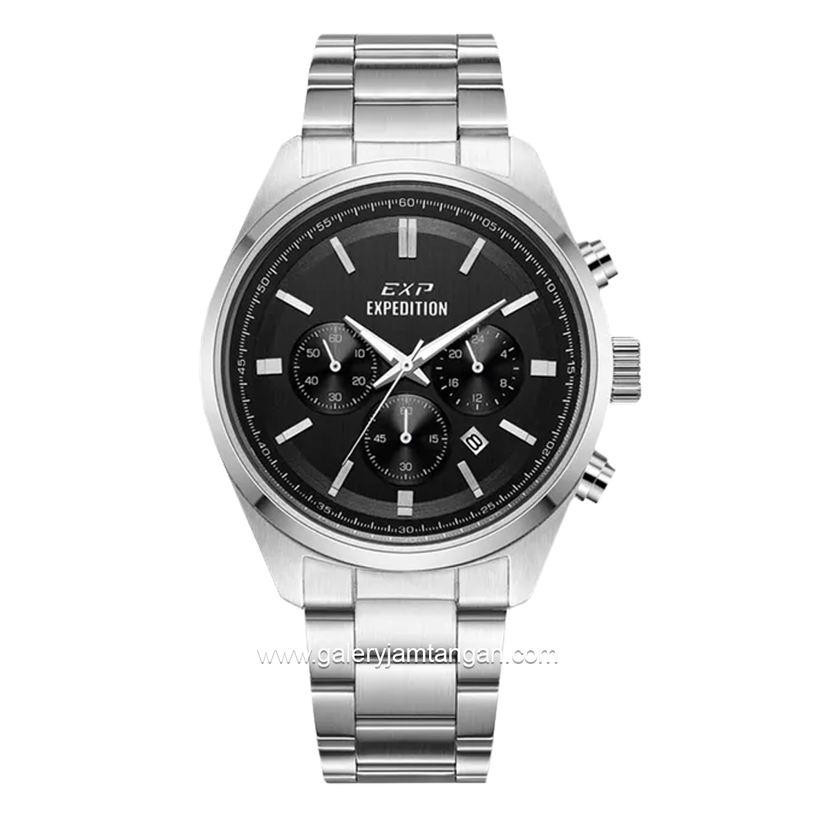 EXPEDITION E 6867 M Chronogrph Silver Dial Black Stainless Steel