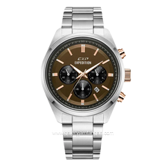 EXPEDITION E 6867 M Chronograph Silver Dial Brown Stainless Steel