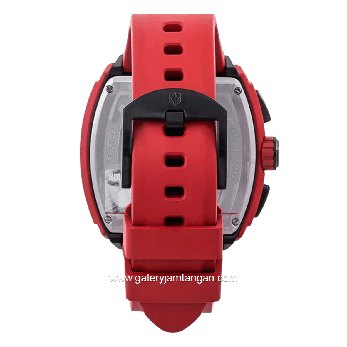 Expedition E 6782 MC RIPBARE Red Black Rubber Strap