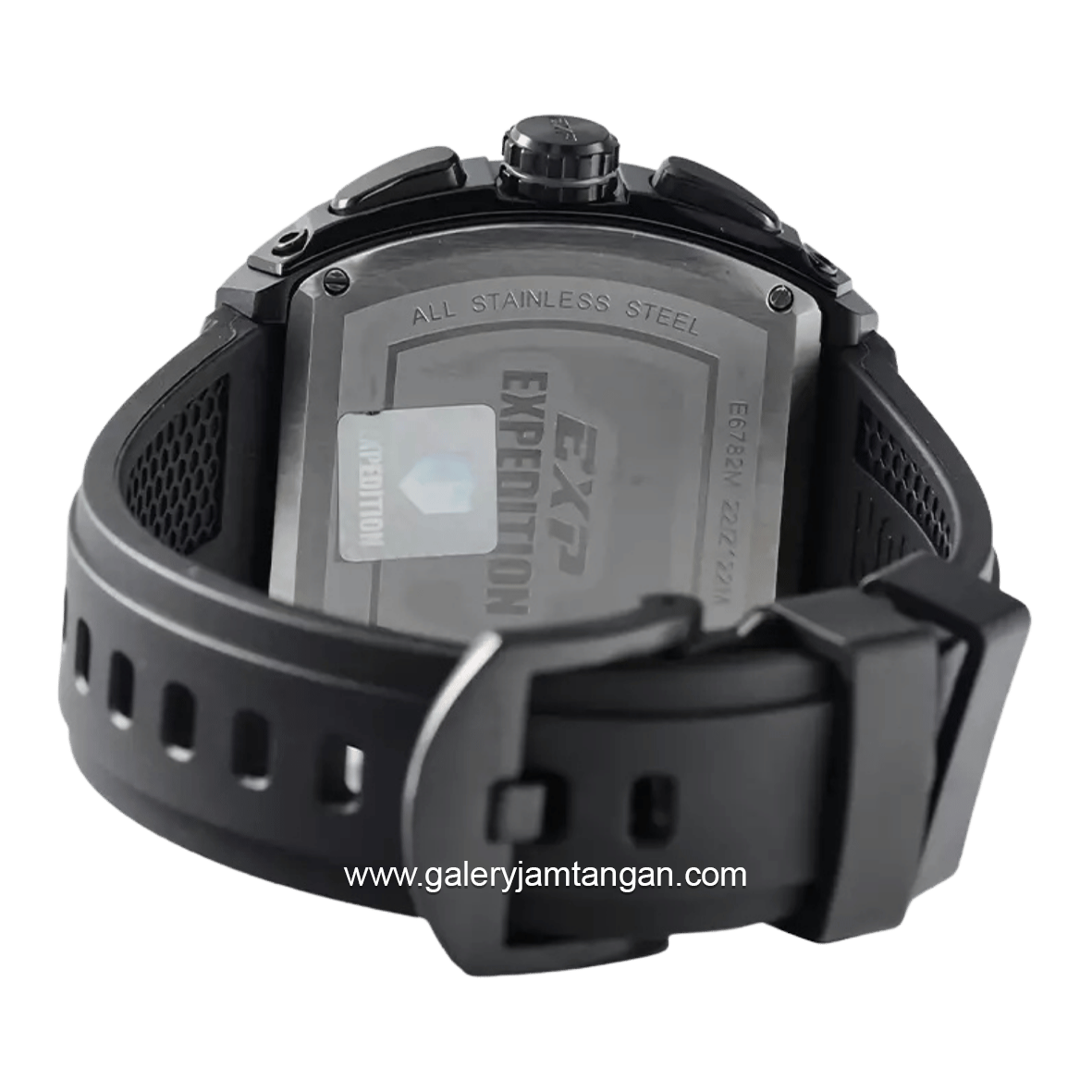 Expedition E 6782 MC RIPBA Full Black Rubber Strap