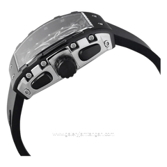 Expedition E 6782 MC RTBBASL Black Silver Rubber Strap