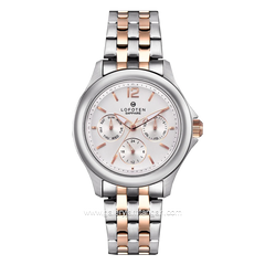 LOFOTEN F-2314LF Silver Combinasi Multifunction Sapphire Crystal Stainless Steel Strap