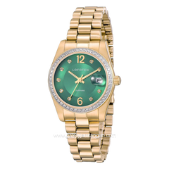 LOFOTEN F-2323L Gold Dial Green Sapphire Glass Stainless Steel Strap