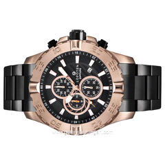 LOFOTEN F-6512MC Chronograph Black Rosegold Stainless Steel