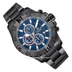 LOFOTEN F-6512MC Chronograph Black Dial Blue Stainless Steel