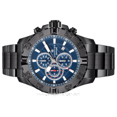 LOFOTEN F-6512MC Chronograph Black Dial Blue Stainless Steel