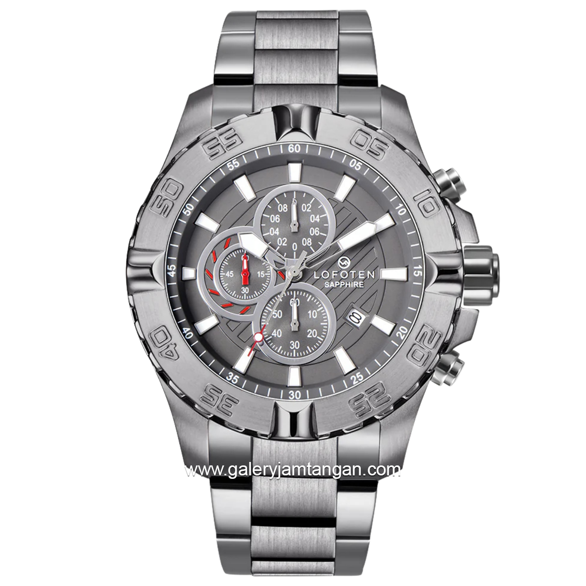 LOFOTEN F-6512MC Chronograph Grey Stainless Steel