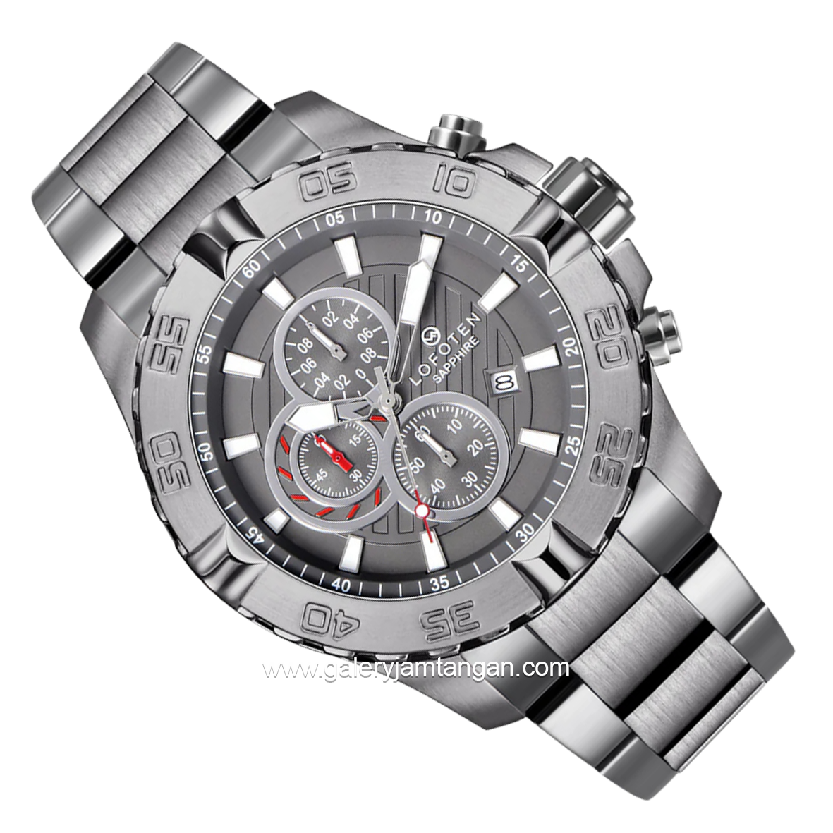 LOFOTEN F-6512MC Chronograph Grey Stainless Steel
