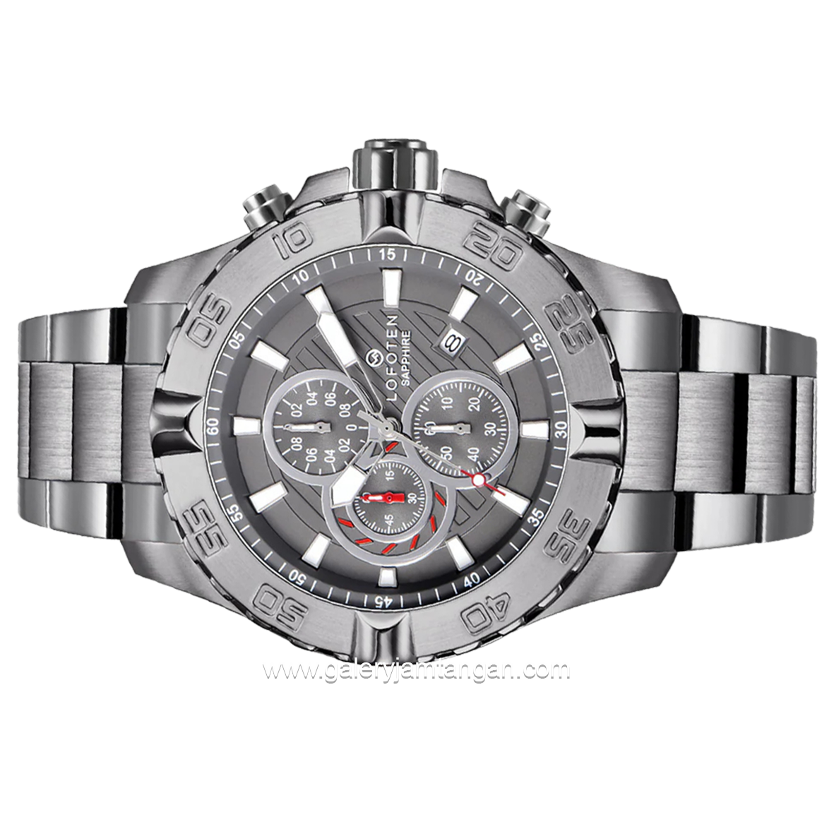 LOFOTEN F-6512MC Chronograph Grey Stainless Steel